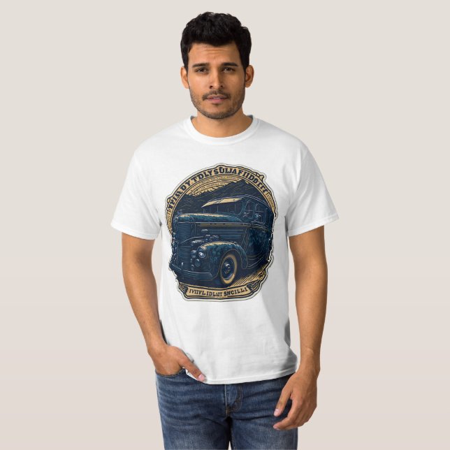 Classic car vintage vegas music 12 T-Shirt (Front Full)