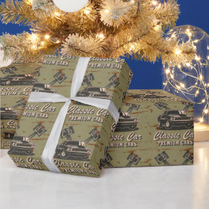 Classic Car Vintage Wrapping Paper