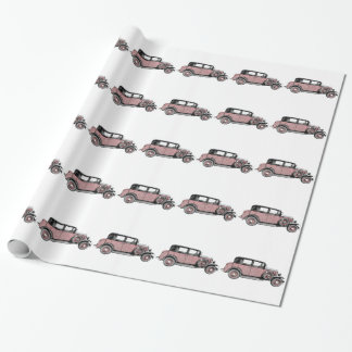 classic car wrapping paper
