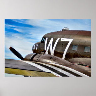 Classic Cargo Plane Poster