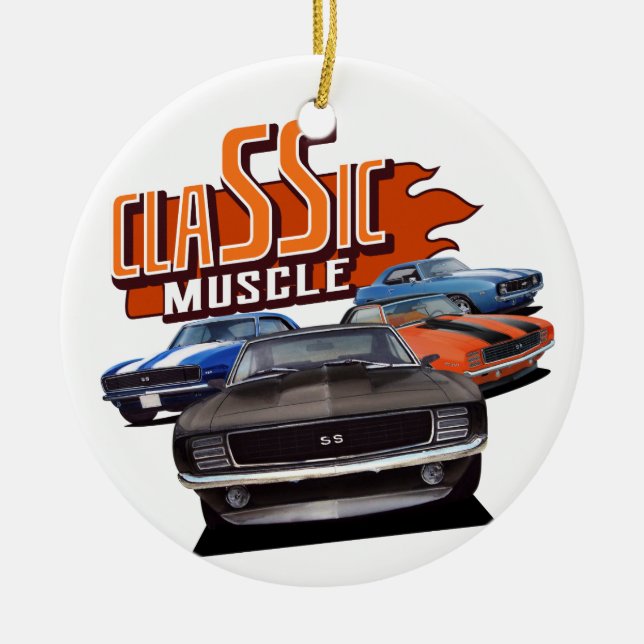 ClaSSic Cars Ceramic Tree Decoration (Front)