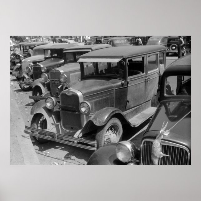 Classic Cars Greensboro, Georgia 1940s Poster (Front)