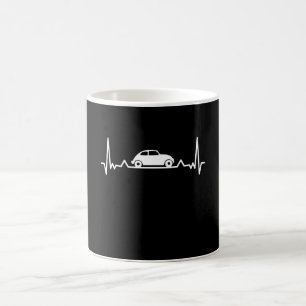 Classic Cars Heartbeat Automotive Gift Coffee Mug