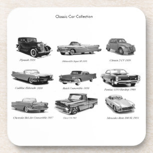 Classic cars image for Hard plastic coaster