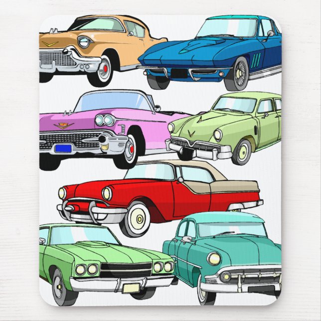 Classic Cars Mouse Mat (Front)