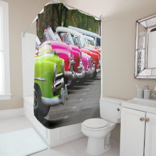 Classic Cars of Cuba Shower Curtain
