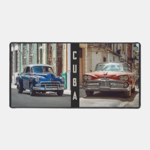 Classic Cars of Havana, Cuba Desk Mat
