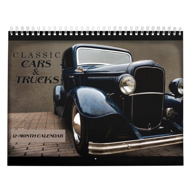 Classic Cars & Trucks Calendar (Cover)