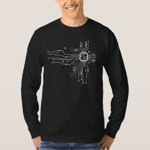 Classic Casual Cpu Mens Computer Heart Fun Cool Gr T-Shirt