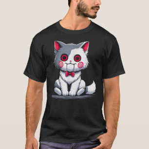 Classic Cat Cute Animal Horror Kitten Cat Hallowee T-Shirt