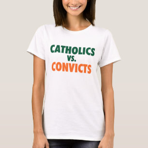 Classic Catholics vs Convicts 1988 T-Shirt, Style T-Shirt