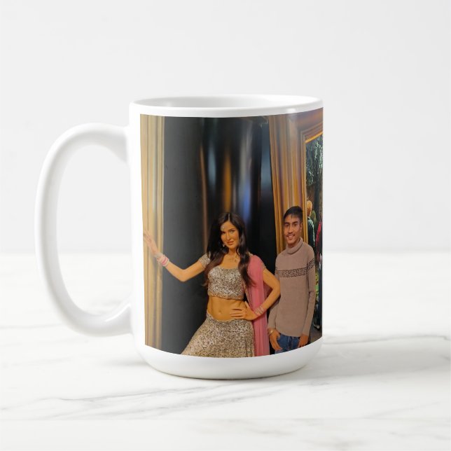 Classic Ceramic Coffee Mug" "Customizable Photo Mu Coffee Mug (Left)