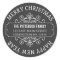Classic Chalkboard Merry Christmas Label