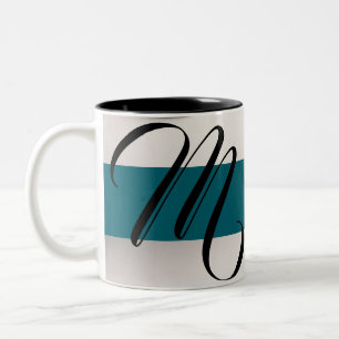 Classic Charm: M Letter Design Ceramic Mug