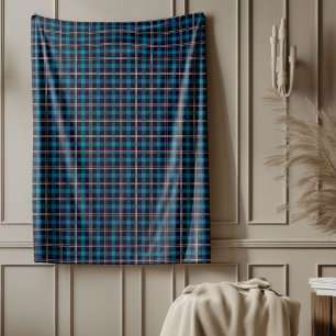 Classic Charming Navy Check Blanket Cosy Vibes