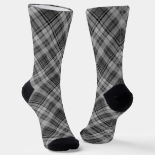 classic checkered black and white checkered patter socks
