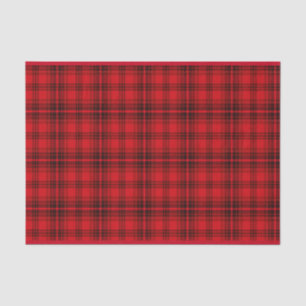 Classic Cheerful Plaid red Tissue Paper