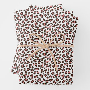 Classic Cheetah Spot Seamless Pattern Wrapping Paper Sheet
