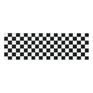 Classic Chequerboard Black White Pattern Ruler