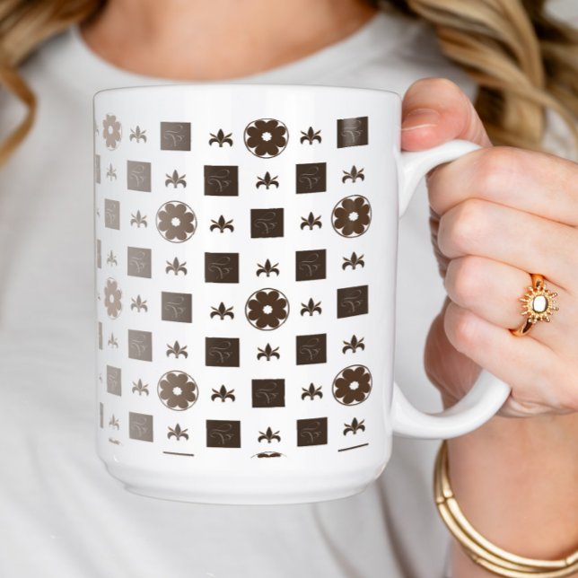 Classic Chequered Pattern  Coffee Mug (Creator Uploaded)