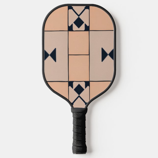 Classic Chequered Pattern Pickleball Paddle (Front)