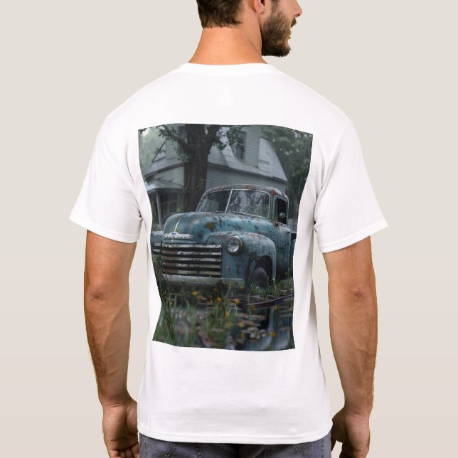 Classic Chevy Truck T-Shirt for Car Enthusiasts (Back)
