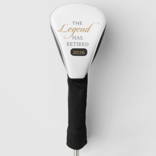 Classic Chic Calligraphy The Legend Has Retired Golf Head Cover
