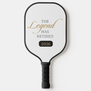 Classic Chic Calligraphy The Legend Has Retired Pickleball Paddle