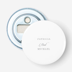 Classic Chic Calligraphy Wedding Bottle Opener