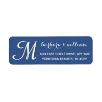Classic Chic Custom Two Colour Monogram Script Nam