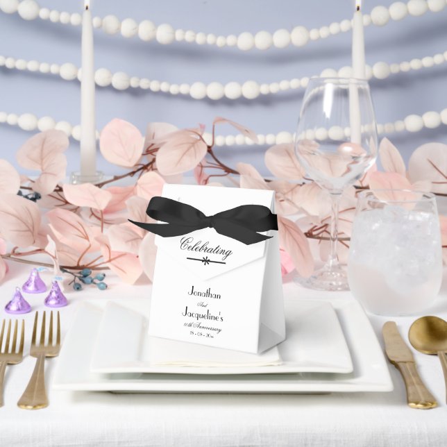 Classic Chic Large White Wedding Anniversary Favour Box (Wedding)