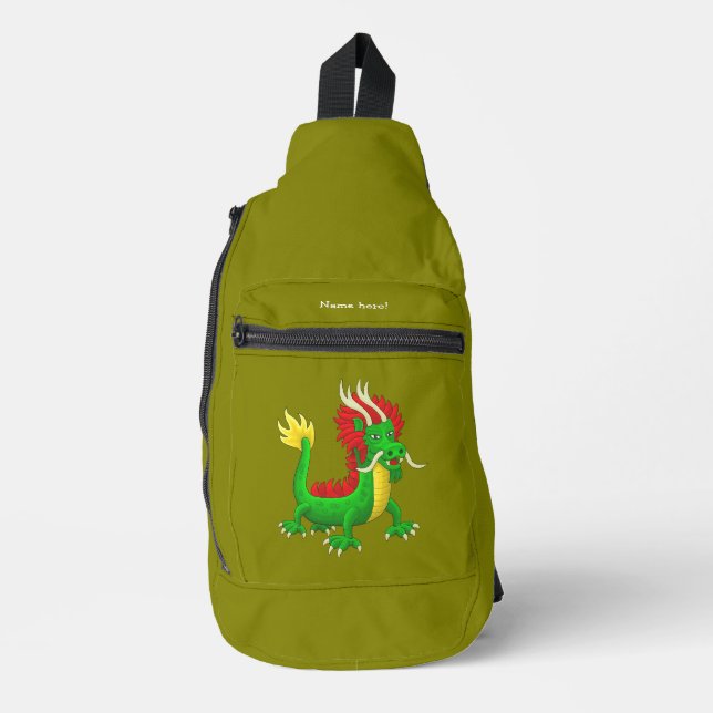 Classic Chinese Dragon Sling Bag (Front)