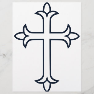 Classic Christian Cross Minimalist Fine Art Flyer