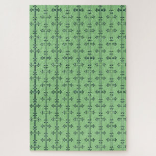 Classic Christian Cross Minimalist Fine Art Jigsaw Puzzle