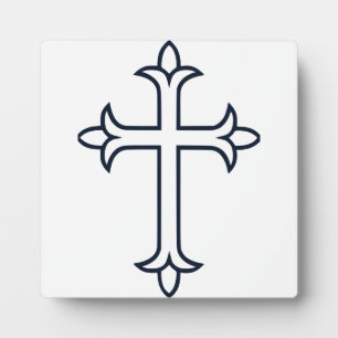 Classic Christian Cross Minimalist Fine Art Plaque