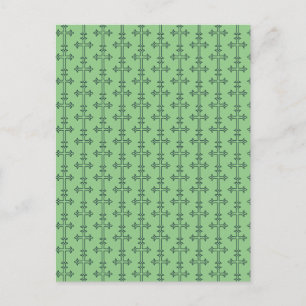 Classic Christian Cross Minimalist Fine Art Postcard