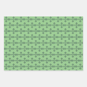 Classic Christian Cross Minimalist Fine Art Wrapping Paper Sheet