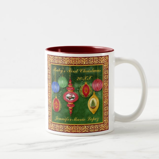 Classic Christmas Baby's 1st Christmas Mug (Right)
