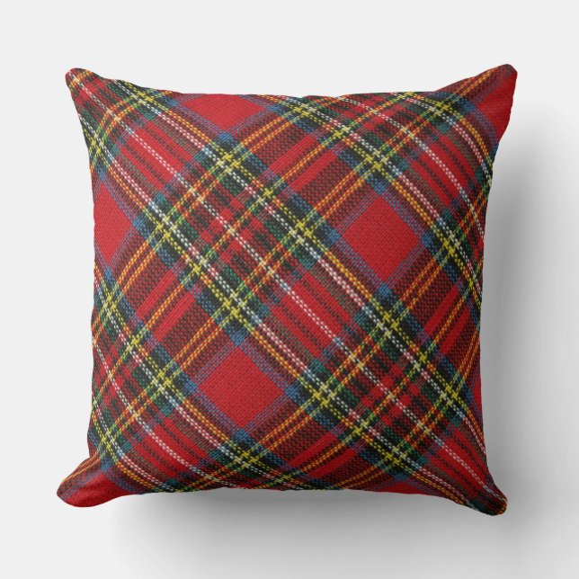 Classic Christmas Buffalo Plaid Pillow  (Front)