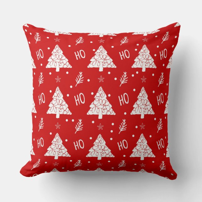 Classic Christmas Buffalo Plaid Pillow  (Front)