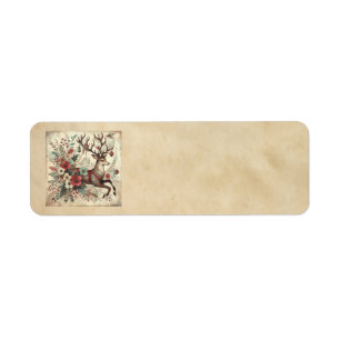 Classic Christmas Deer Address Labels