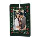 Classic Christmas Floral Frame Photo
