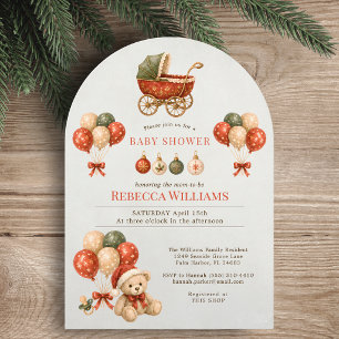 Classic Christmas Gender Neutral Baby Shower Invitation