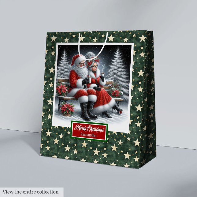 Classic Christmas Gift Bag with Coolest Mrs Claus (Classic Christmas Gift Bag with Coolest Mrs Claus)