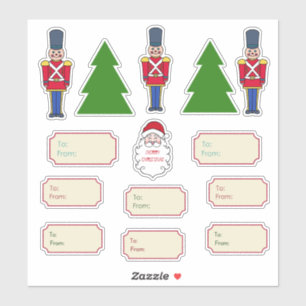 Classic Christmas Gift Tag Stickers