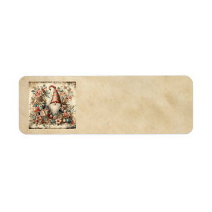 Classic Christmas Gnome Address Labels