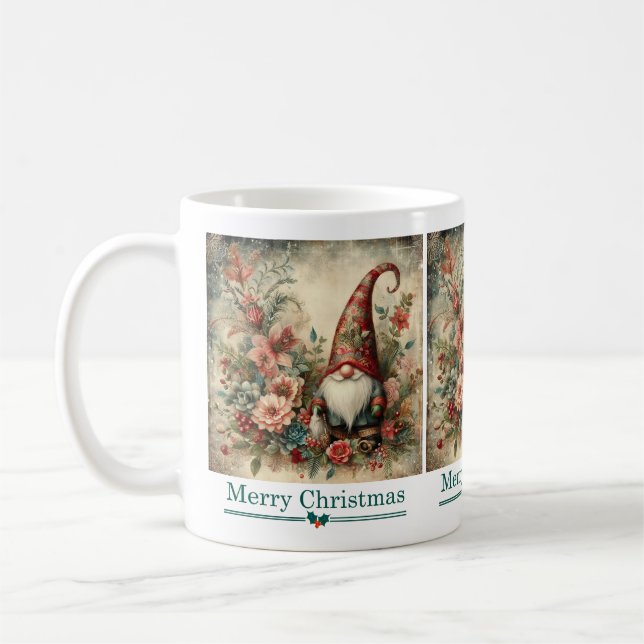 Classic Christmas Gnome Mug (Left)