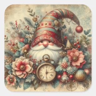 Classic Christmas Gnome Stickers