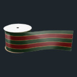 Classic Christmas Green And Red With Gold Trim Satin Ribbon<br><div class="desc">Gift Giving Package Satin Ribbon printed with a Classic Christmas Green And Red With Gold Trim graphic art design illustration by TheFabricSeal print on demand shop at Zazzle.com #ZazzleMade ©️Original. https://www.zazzle.com/store/thefabricseal These beautiful coloured tones are inspired by the extensive Winter Season colour palette and can be used and welcomed any...</div>