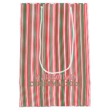 Classic Christmas Green Red Stripes 